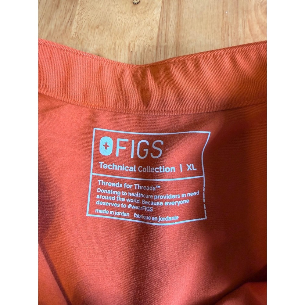 FIGS Rafaela Scrub Set Rust Sleeveless Top XL and Pants L Tall Technical Collect - Picture 6 of 7
